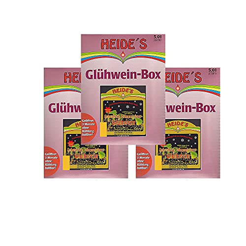 Glühwein Schwarze Johannisbeere 9,5% Alc. 3er-Pack, 3 x 5 Liter von Heides-BiB