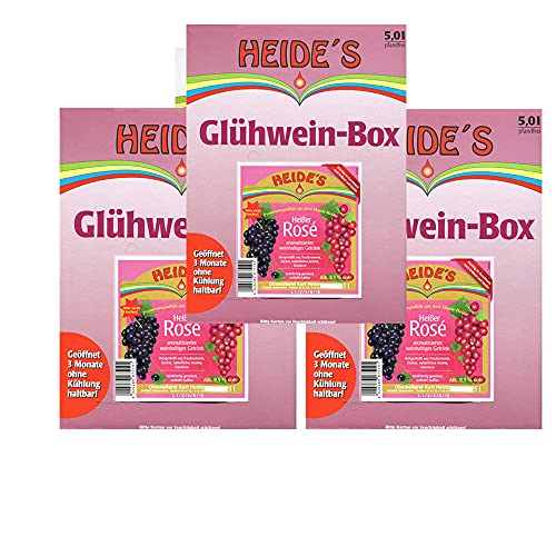 Heißer Rosé 9,5% Alc, 3 x 5 Liter Heißer Rosé 9,5% Alc, 3 x 5 Liter von Heides-BiB