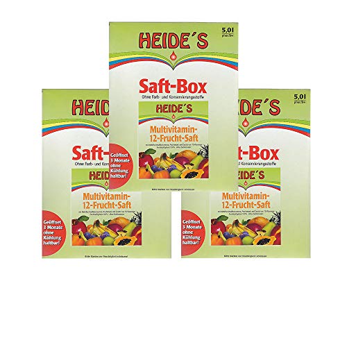 Multivitamin-Mehrfrucht-Saft 3er-Pack, 3 x 5 Liter von Heides-BiB