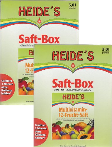 Multivitamin-Mehrfrucht-Saft, 2 x 5 Liter von Heides-BiB