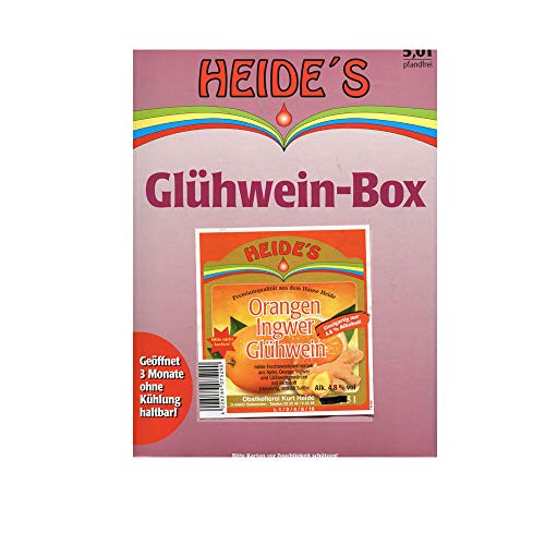 Orange-Ingwer-Glühwein 4,8% Alc., 5 Liter Orange-Ingwer-Glühwein 4,8% Alc., 5 Liter von Heides-BiB