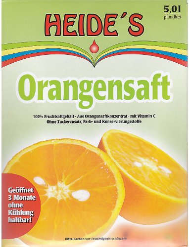 Heides-BiB Orangensaft, 5 Liter, 1 Stück Heides-BiB Orangensaft, 5 Liter, 1 Stück von Heides-BiB