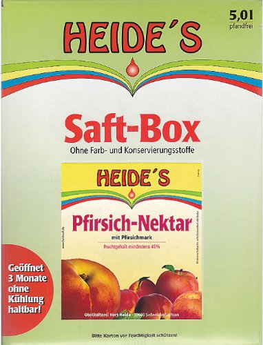 Pfirsich-Nektar, 5 Liter von Heides-BiB
