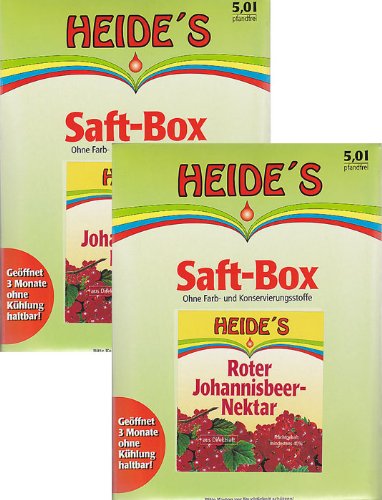 Roter Johannisbeer-Nektar, 2 x 5 Liter von Heides-BiB