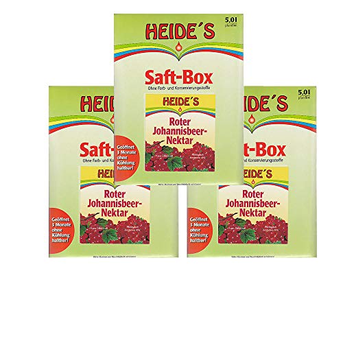 Roter Johannisbeer-Nektar 3er-Pack, 3 x 5 Liter von Heides-BiB