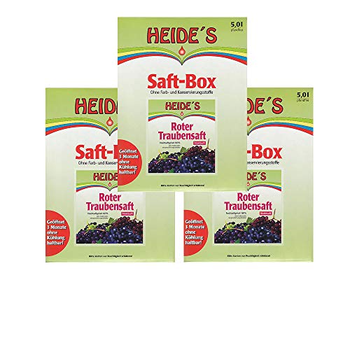 Roter Traubensaft 3er-Pack, 3 x 5 Liter von Heides-BiB