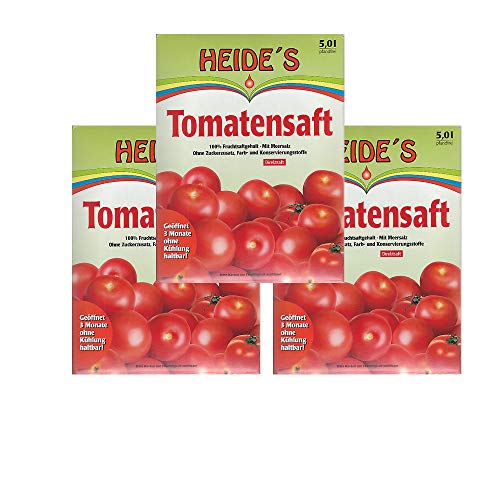Tomatensaft 3er-Pack, 3 x 5 Liter von Heides-BiB