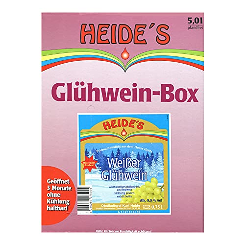 Weißer Glühwein 9,5% Alc, 5 Liter von Heides-BiB