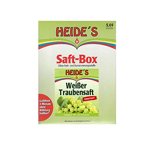 Weißer Traubensaft, 3 x 5 Liter von Heides-BiB