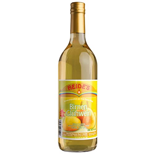 Birnen-Glühwein 9,5% Alc. 2 x 6 x 0,75 l-Flasche - pfandfrei - von Heides-Bottle