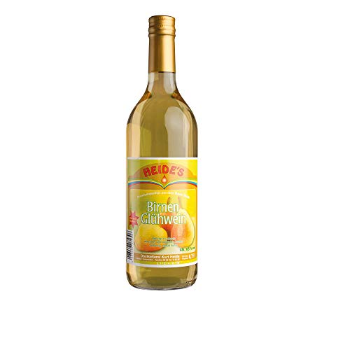 Birnen-Glühwein 9,5% Alc. 6 x 0,75 l-Flasche - pfandfrei - von Heides-Bottle