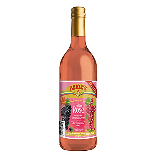 Glühwein Rosé - 9,5% Alc, 6 x 750ml-Flasche - pfandfrei - von Heides-Bottle
