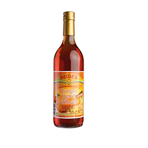 Orange-Ingwer-Glühwein - 4,8% Alc, 6 x 750ml-Flasche - pfandfrei - von Heides-Bottle