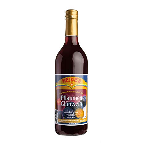 Pflaumenglühwein 9,5% Alc., 6 x 0,75 l-Flasche - pfandfrei - von Heides-Bottle