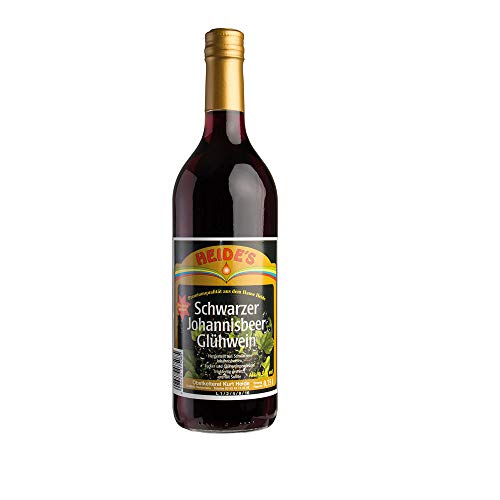 Schwarzer Johannisbeerglühwein 9,5% Alc., 6 x 0,75 l-Flasche - pfandfrei - von Heides-Bottle