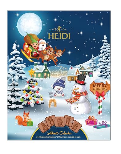Heidi Schoko-Adventskalender 2024, mit 24 Milchschokoladen-Leckereien, Geschenk für Kinder und Erwachsene, klassisches Weihnachtsdesign Heidi Schoko-Adventskalender 2024, mit 24 Milchschokoladen-Leckereien, Geschenk für Kinder und Erwachsene, klassisches Weihnachtsdesign von Heidi