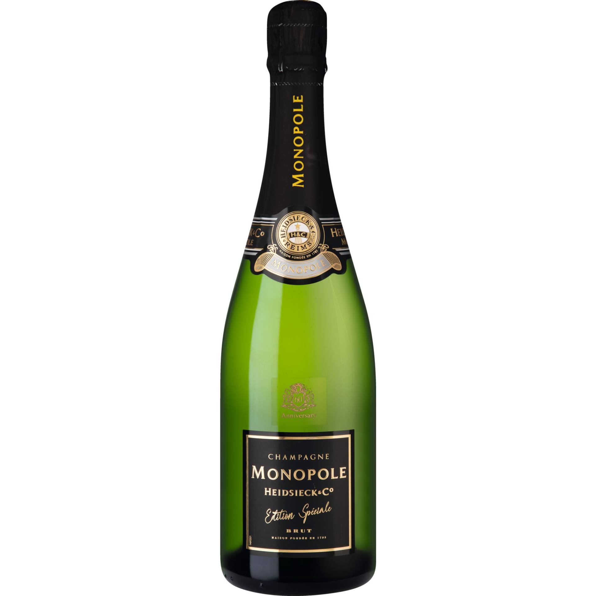 Champagne Heidsieck 60 Anniversary, Brut, Champagne AC, Champagne, Schaumwein Champagne Heidsieck 60 Anniversary, Brut, Champagne AC, Champagne, Schaumwein von Heidsieck Monopole & Co., 51100 Reims, France