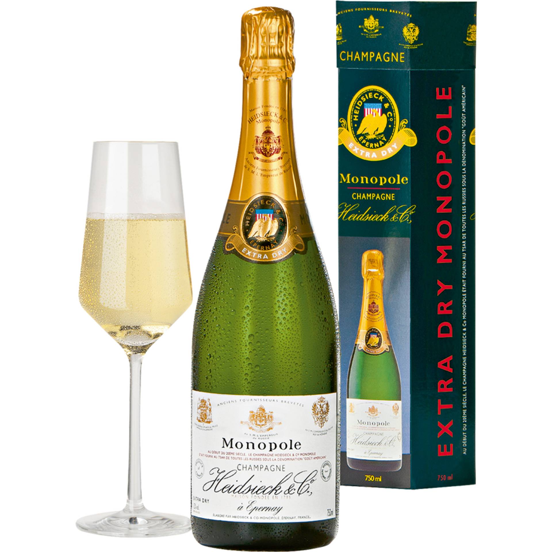 Champagne Heidsieck Monopole, Extra Dry, Champagne AC, Geschenketui, Champagne, Präsente Champagne Heidsieck Monopole, Extra Dry, Champagne AC, Geschenketui, Champagne, Präsente von Heidsieck Monopole & Co., 51100 Reims, France