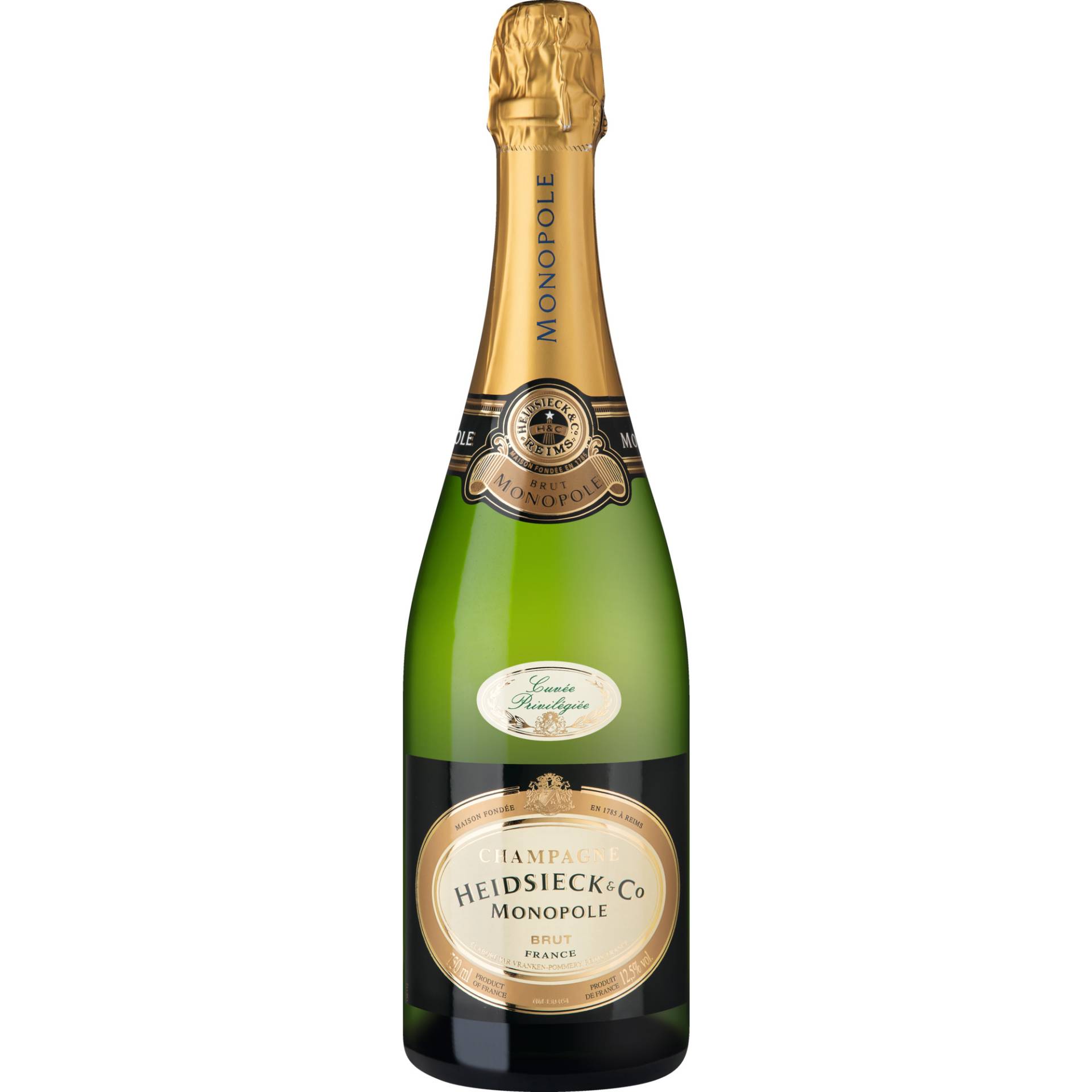 Champagne Heidsieck Monopole Cuvée Privilégiée, Brut, Champagne AC, Champagne, Schaumwein Champagne Heidsieck Monopole Cuvée Privilégiée, Brut, Champagne AC, Champagne, Schaumwein von Heidsieck Monopole & Co., 51100 Reims, France