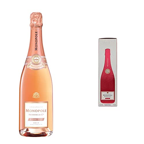 Heidsieck & Co. Monopole Champagne Heidsieck & Co Monopole Rose Top Brut, 750ml & Red Top Sec Champagner mit Geschenkverpackung, 750ml von Heidsieck & Co. Monopole