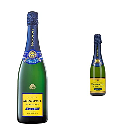 Champagne Heidsieck & Co. Monopole Blue Top Brut (1 x 0.75 l) & Champagne Heidsieck & Co. Monopole Blue Top Brut, (1 x 0.375 l) von Heidsieck & Co. Monopole