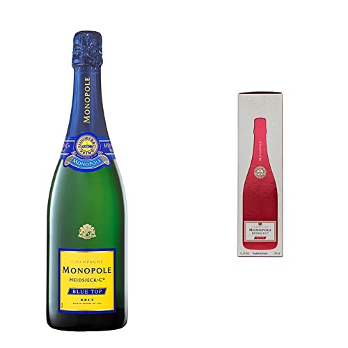 Champagne Heidsieck & Co. Monopole Blue Top Brut (1 x 0.75 l) & Red Top Sec Champagner mit Geschenkverpackung, 750ml von Heidsieck & Co. Monopole