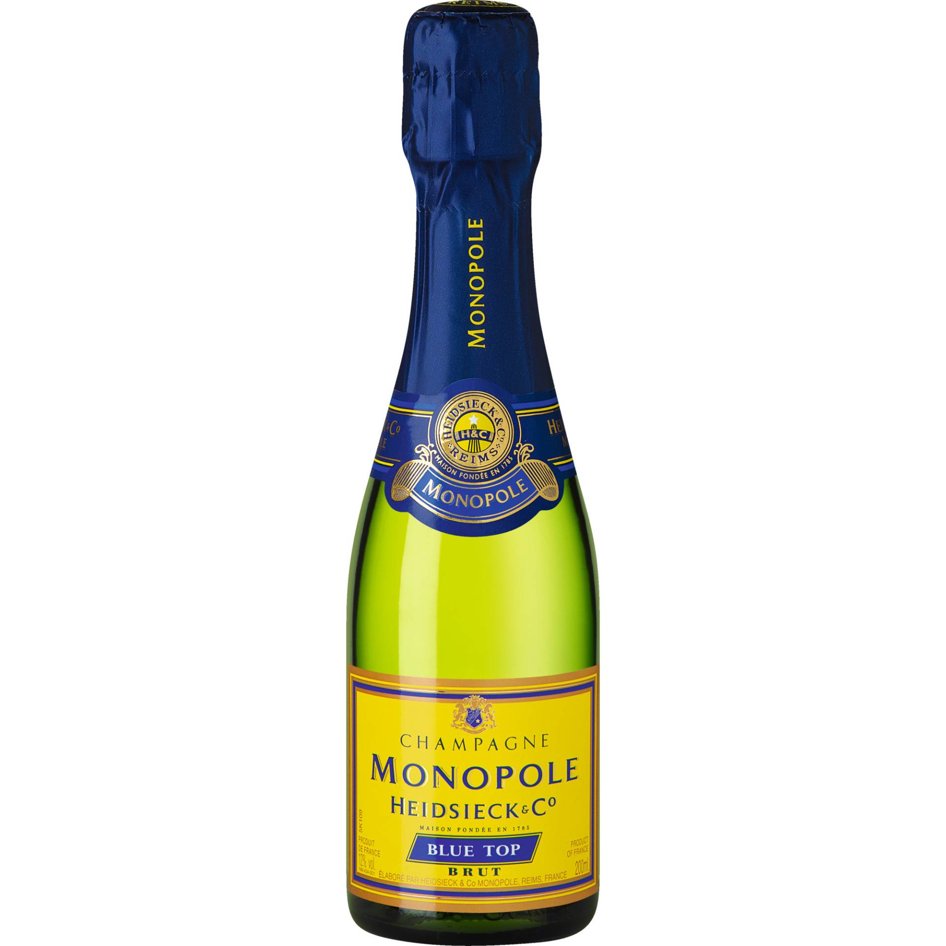 Champagne Heidsieck Blue Top, Brut, Champagne AC, 0,2 L, Champagne, Schaumwein von Heidsieck & Monopole, Reims, France