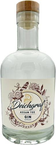 Deichgraf Assam Tee Gin (500 ml, 43 % vol.) – Einzigartiger Gin mit norddeutschem Assam-Tee-Aroma von Heiko Blume