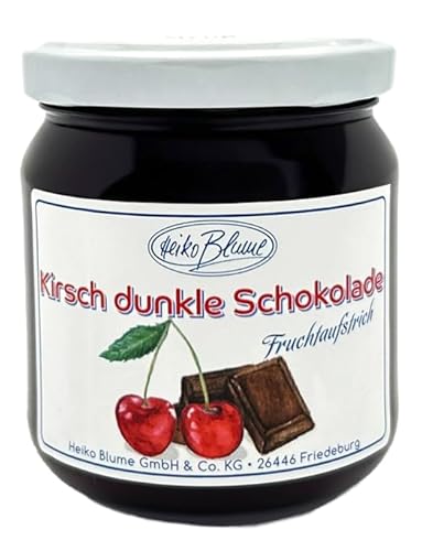 Kirsch Dunkle Schokolade Fruchtaufstrich – Einzigartige Komposition aus Frucht & Schokolade von Heiko Blume