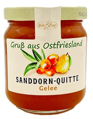 Sanddorn-Quitte Gelee 250g – Fruchtige Harmonie aus Ostfriesland von Heiko Blume