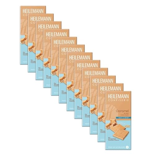 Heilemann Caramel Blond Chocolate Salt & Crisp, 12 x 80 g von Heilemann Confiserie