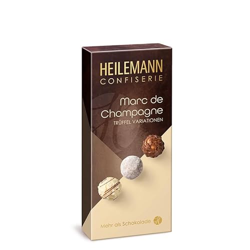 Heilemann Confiserie Pralinen Composition, 8er-Pralinen-Packung (Marc de Champagne Trüffel Variation, 100 g) von Heilemann Confiserie