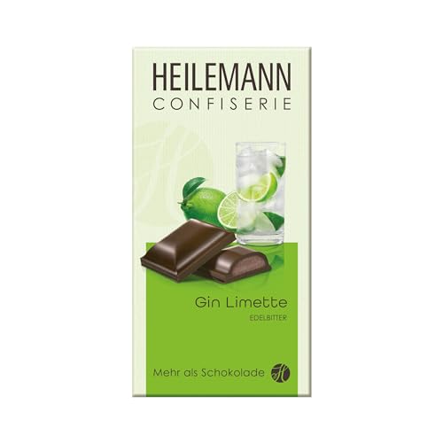 Heilemann Confiserie Schokolade, gefüllte Praliné-Tafeln, 100 g (Gin-Limette) von Heilemann Confiserie