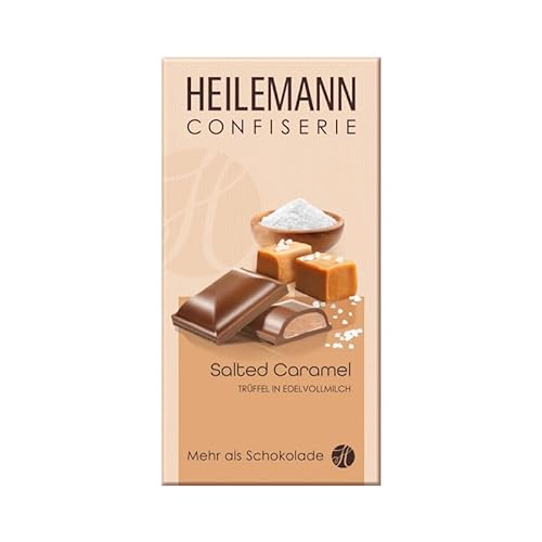 Heilemann Confiserie Schokolade, gefüllte Praliné-Tafeln, 100 g (Salted Caramel-Trüffel Edelvollmilch) von Heilemann Confiserie