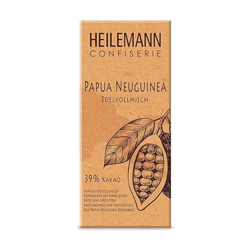 Heilemann Confiserie Ursprungs-Schokolade Papua Neuguinea 39% Edelvollmilch, 80 g von Heilemann Confiserie