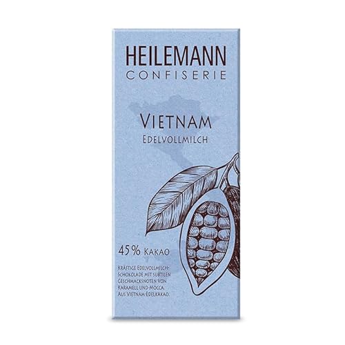 Heilemann Confiserie Ursprungs-Schokolade Vietnam 45% Edelvollmilch, 80g von Heilemann Confiserie