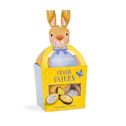 Heilemann Hase mit Eierlikör Ostereiern, 100 g von Heilemann Confiserie