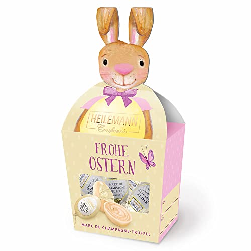 Heilemann Hase mit Marc de Champagne Ostereiern, 90 g von Heilemann Confiserie