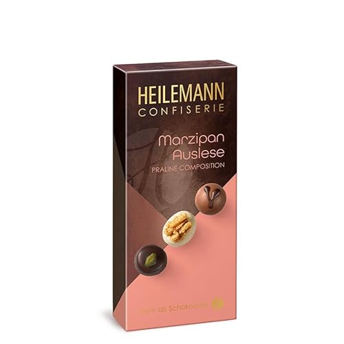 Heilemann Confiserie Pralinen Composition, 8er-Pralinen-Packung (Marzipan-Auslese Praliné Composition, 90g) von Heilemann Confiserie