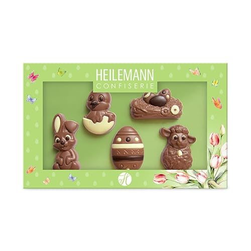 Heilemann Ostern Geschenkpackung Osterfiguren aus Vollmilch Schokolade, 100 g Heilemann Ostern Geschenkpackung Osterfiguren aus Vollmilch Schokolade, 100 g von Heilemann Confiserie