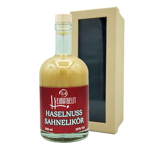 Haselnuss-Sahnelikör 500ml, 20% vol. Geschenkfertig Haselnuss-Sahnelikör 500ml, 20% vol. Geschenkfertig von Heimatgeist