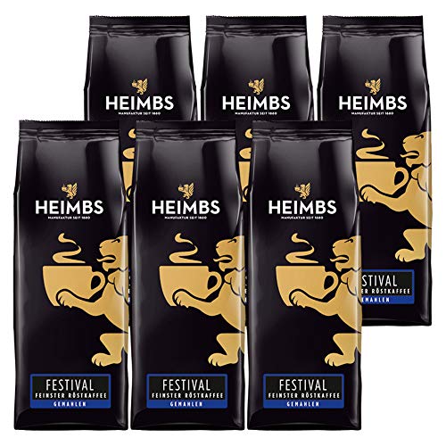 6 Stück Heimbs Festival Kaffee 6 x 250g gemahlen von Heimbs