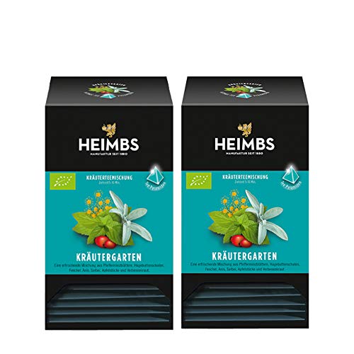 HEIMBS Bio Kr?utergarten, 20 Pyramidenbeutel, 2er Pack von Heimbs