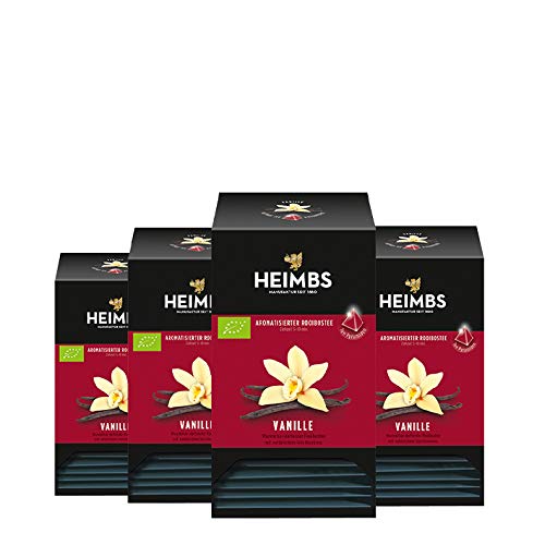 HEIMBS Bio Vanille, 20 Pyramidenbeutel, 4er Pack von HEIMBS