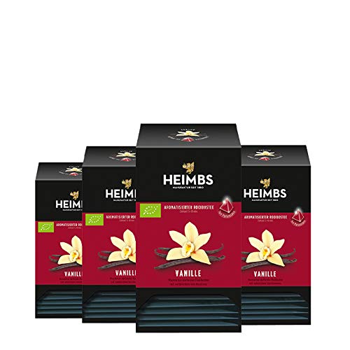 HEIMBS Bio Vanille, 20 Pyramidenbeutel, 4er Pack von Heimbs