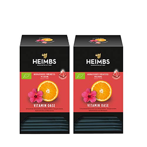 HEIMBS Bio Vitamin Oase, 20 Pyramidenbeutel, 2er Pack von HEIMBS
