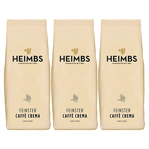 HEIMBS Feinster Caff? Crema, 500g ganze Bohne, 3er Pack von Heimbs