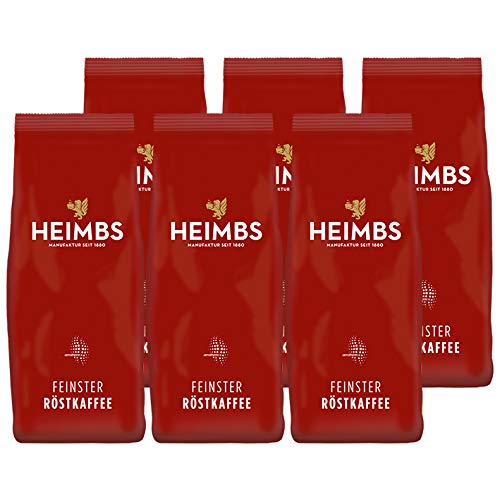 HEIMBS Feinster R?stkaffee Club Mischung, 500g ganze Bohne, 6er Pack von Heimbs