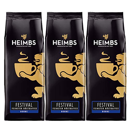 HEIMBS Festival Feinster R?stkaffee, 250g ganze Bohne, 3er Pack von Heimbs
