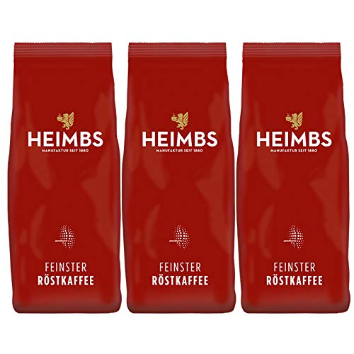 HEIMBS Mokka Feinster Röstkaffee, 250g gemahlen, 3er Pack von Heimbs